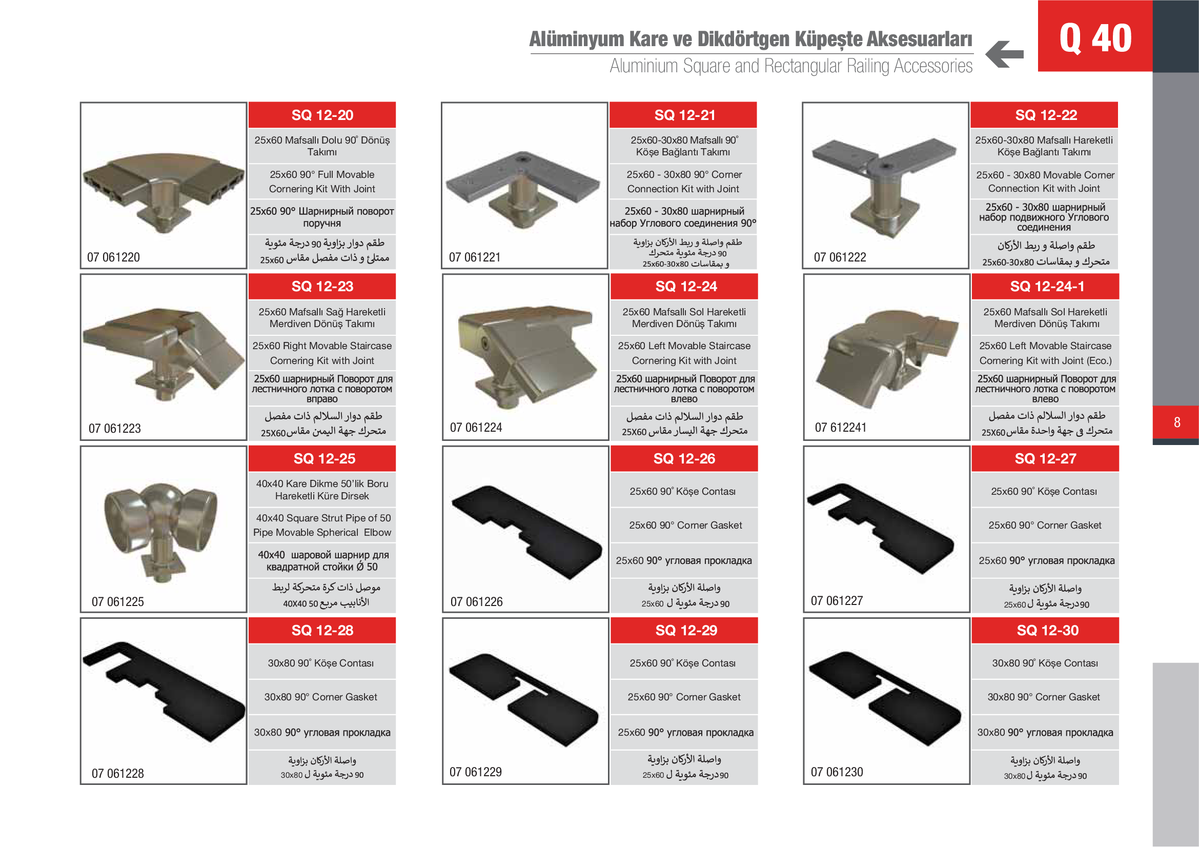 Küpeşte Kare Sistemleri 2